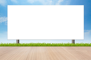 Banner advertising a large signs with isolated white space