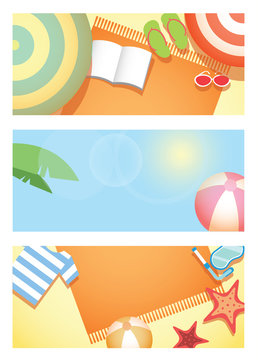 Summer time holiday background.
