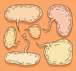 speech bubbles collection, vector illustration.