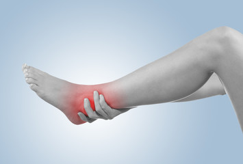 Blue cold gel pack to kill the pain