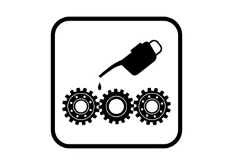 Industrial icon on white background