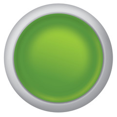 Green shiny button vector design for website.