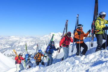 eine Gruppe Freerider