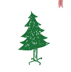Christmas tree. vector illustration.