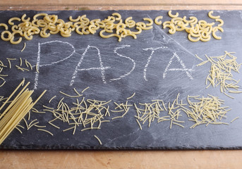 pasta en pizarra