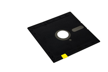 Fototapeta premium Floppy Disk magnetic computer data storage support isolated on w