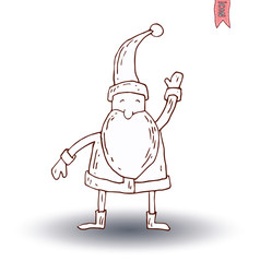 santa claus Christmas. vector illustration.