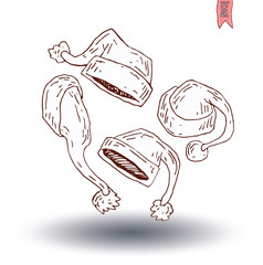 santa claus Christmas. vector illustration.