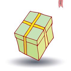 present icon, vector illustration.