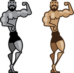 Cartoon Muscleman