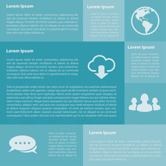 Flat design interface.illustrat ion. can be used for workflow la