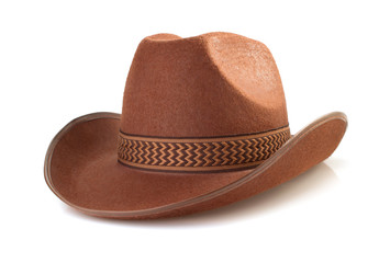 cowboy hat  on white background