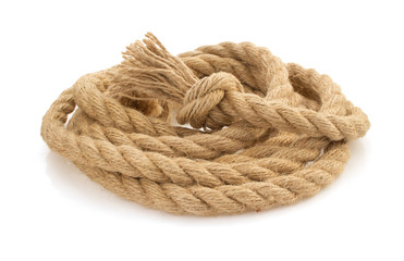 ship rope on white