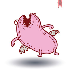 cartoon monster. vector illustration