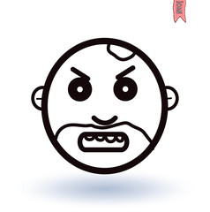 zombie cartoon character, vector illustration.