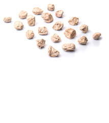 Salted tamarind fruit over white background 