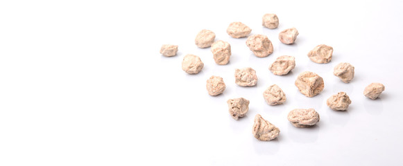 Salted tamarind fruit over white background 