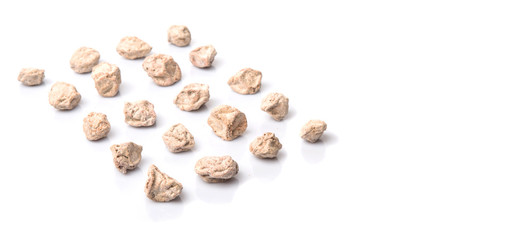 Salted tamarind fruit over white background 