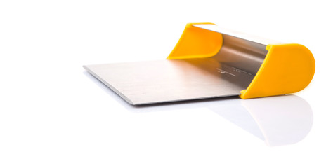 Baker's blade over white background 