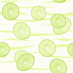 Lime slices seamless pattern splash texture background