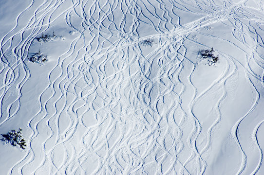 Extrem Ski fahrenn 