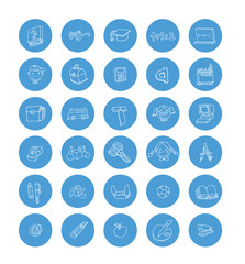 Doodle school icon, hand drawn illustration.