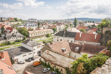 Fototapeta na wymiar Krems in the Wachau areal view