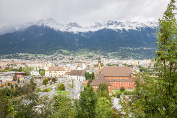 Fototapeta na wymiar Amazing panorama near Innsbruck