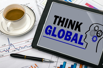 think global concept