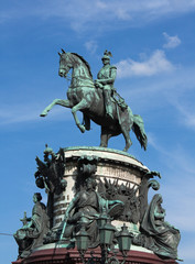 Obraz premium Monument to Nicholas I, Saint Petersburg