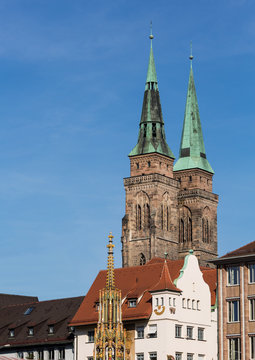 Nuremberg St Sebald Church towers