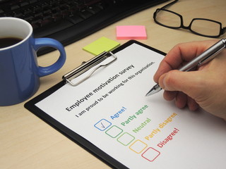 Employee motivation survey