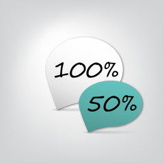 Cloud discount sales, gray background