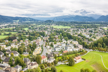Fototapeta na wymiar Salzburg areal view