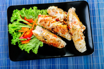 spring rolls with vegetables