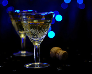 a glass of wine
