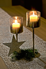 Pair of candlestick holders