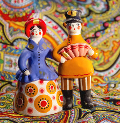 Dymkovo toy couple, Russia