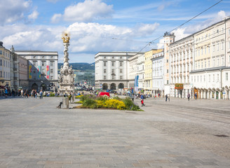 Main Square view in Linz, Austria