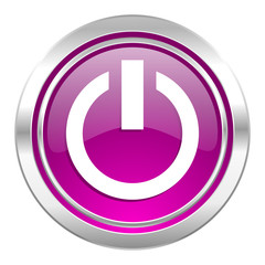 power violet icon on off sign