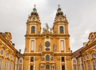 Fototapeta na wymiar Exterior of Melk Abbey in Austria