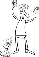 bad puppy cartoon coloring page