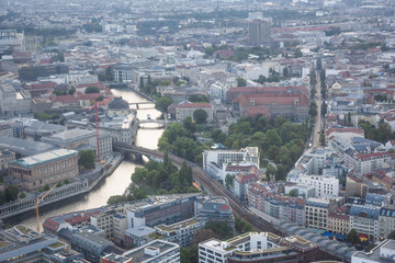 Naklejka premium Berlin - areal-view, Germany