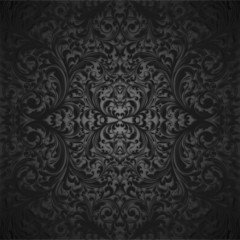Black vintage seamless background