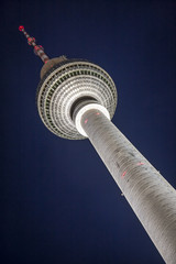 The TV Tower located on the Alexanderplatz in Berlin, Germany