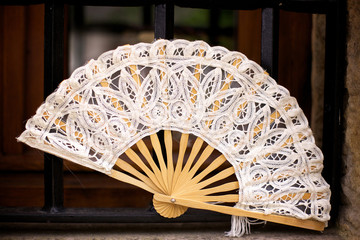 Spanish Folding Fan in Cantabria, Spain © Jennifer Elizabeth