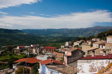 Fototapeta premium Ciminà - Typical Calabrian countryside hinterland