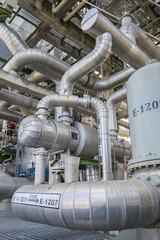 Obraz premium Heat exchanger with pipeline