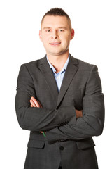 Businessman with folded arms