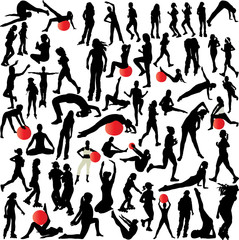 women recreation(pilates- yoga-aerobic-running)